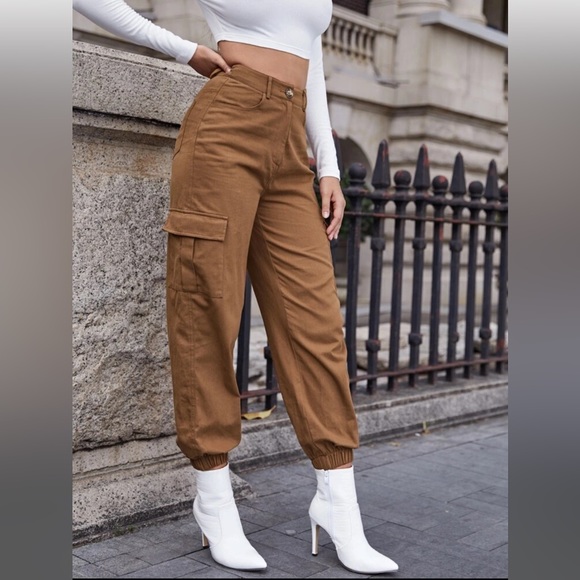 BROWN CARGO PANTS - Picture 3 of 3